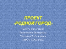 Презентация по окружающему мируМой город