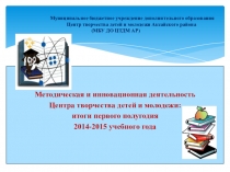 Презентация методическая и инновационная деятельность