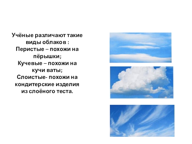 Какого цвета небо. Тип облаков изображение 1. Кучевые 2. Слоистые 3. перистые а б в. Облака похожие на что то. Текст в виде облаков. Тест виды облаков.