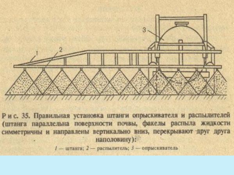 Опрыскиватель штанговый схема