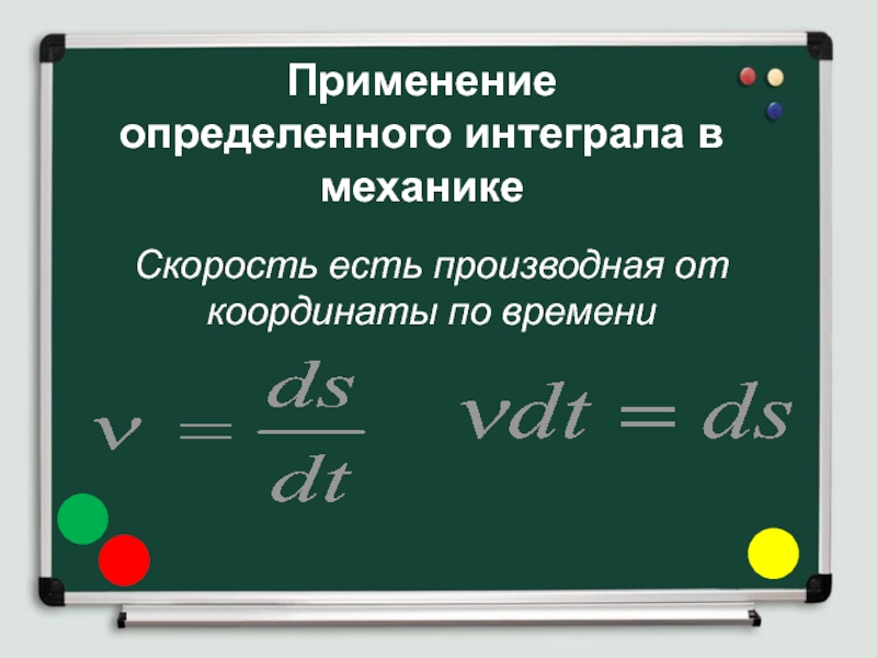 Презентация применения интеграла в физике и геометрии