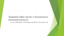 Презентация по ОБЖ на тему: Здоровый образ жизни и безопасность жизнедеятельности 8 класс.