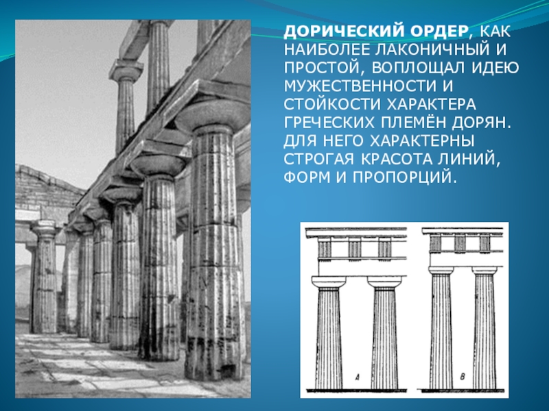 Древнегреческий ордер в архитектуре презентация