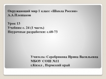 Презентация по окружающему миру на тему Кто такие рыбы? (1 класс)