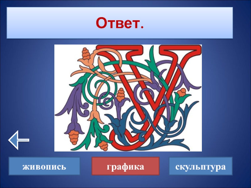 Изобразительное искусство ответ. Виды ответов. Викторина живопись с ответами. Викторина с ответами по теме живопись и скульптура. Презентация по изо 8 класс викторина виды телевидения.