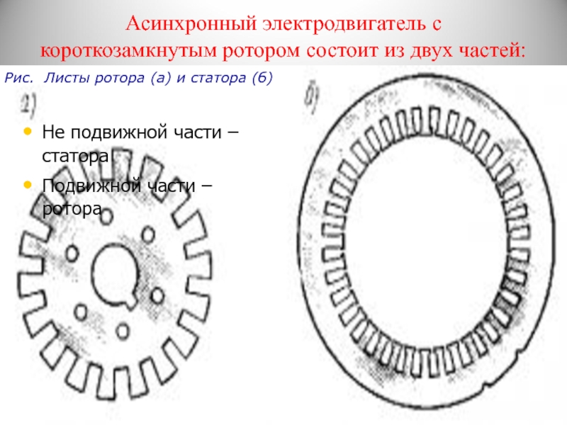 Презентация на тему асинхронный двигатель