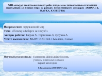 Презентация к проекту Почему айсберги не тонут?