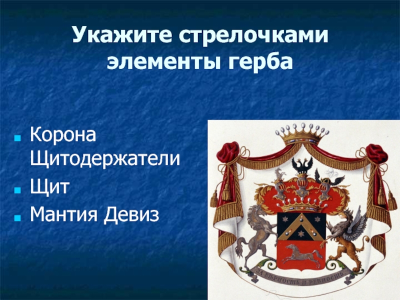 Основные элементы герба 5. Основные элементы герба. Элементы геральдики. Щитодержатели на гербе значение. Щит и щитодержатели.