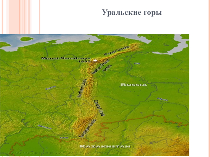 Карта россии урал на карте