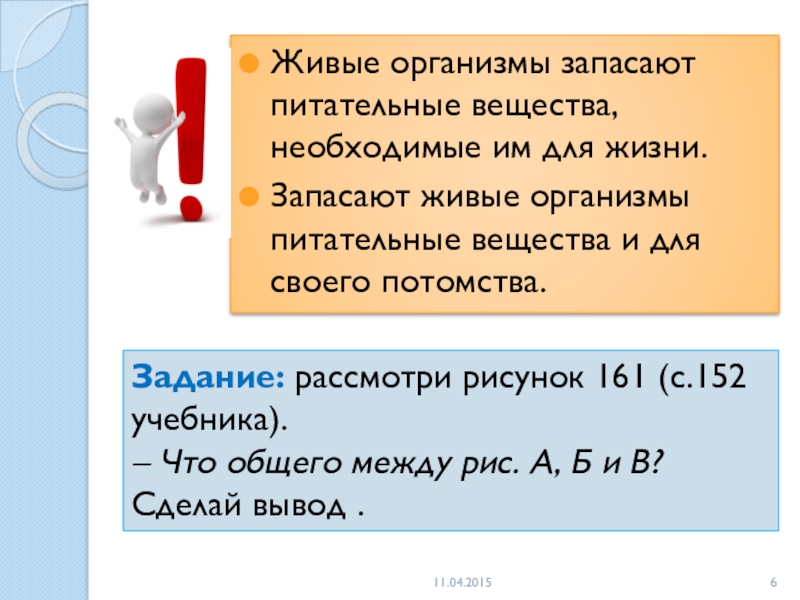 Презентация 5 класс зачем живые организмы запасают питательные вещества 5 класс