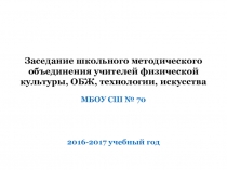 Заседание ШМО