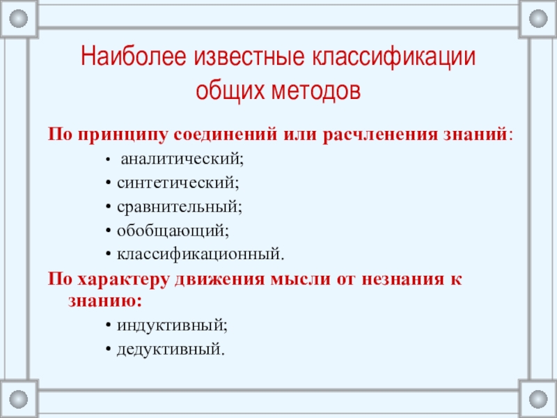 Наиболее известная классификация. Аналитические и синтетические методы. Синтетический и аналитический методы обучения. Аналитический или синтетический.