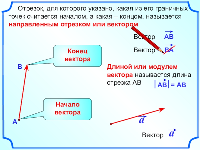 Презентация по векторам