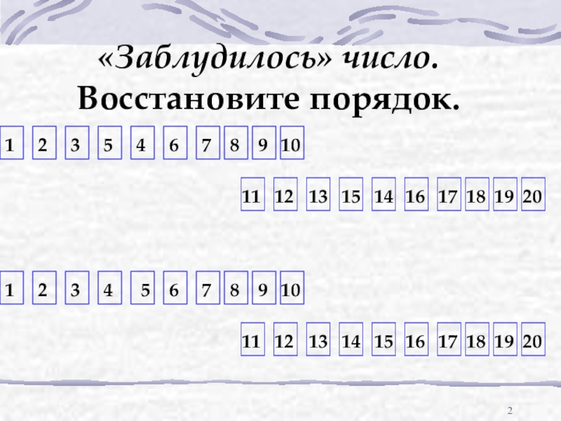 Количество восстановление. Восстанови порядок в цифрах. Число потерялось. Потерялось число 1 класс. Восстанови последовательность цифр.