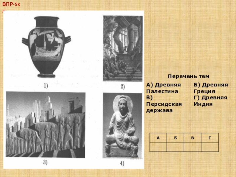 Картинки по истории древнего мира 5 класс для впр с ответами