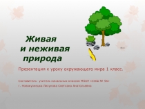 Презентация по окружающему миру 1 класс на тему Живая и неживая природа