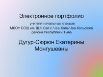 Электронное портфолио учителя начальных классов