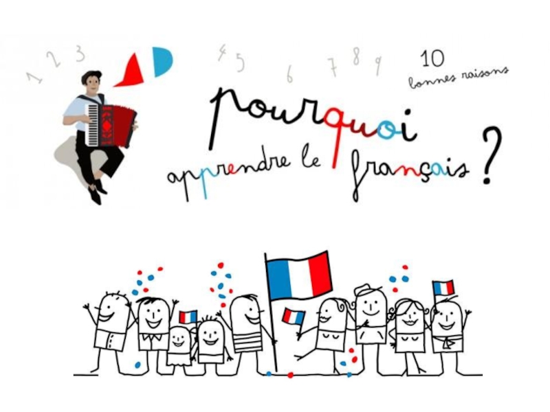 Презентация Презентация по французскому языку Зачем учить французский язык? ( 5 класс)