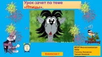 Презентация по биологии.Урок-зачет по теме  Птицы .