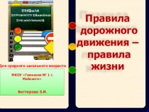 Классный час на темуПДД