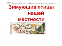 Проект Зимующие птицы нашей местности
