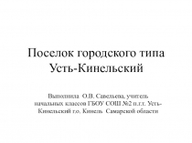 Поселок городского типа Усть-Кинельский