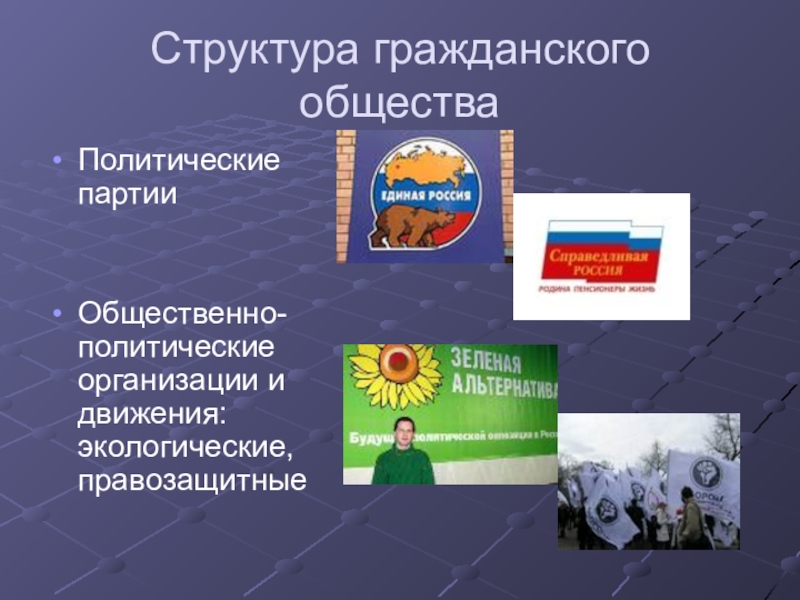 Политические организации в нашем регионе и их влияние на общественную жизнь проект