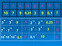 Презентация стандартный вид числа