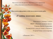 Учебно- исследовательская работа У войны не детское лицо