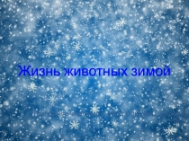 Презентация для детей младшего и среднего дошкольного возраста Животные зимой