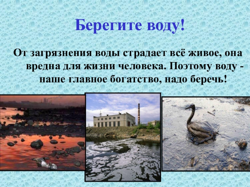 Берегите воду фото