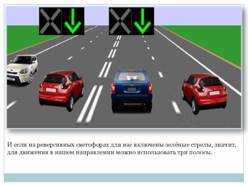 Сигналы реверсивного светофора в картинках с пояснениями