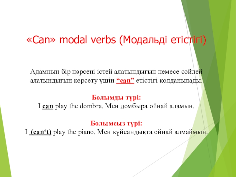 Модальный глагол can презентация