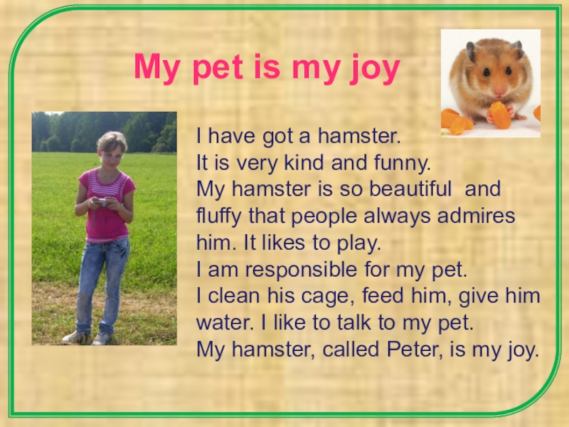 Проект my pet