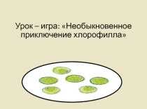 Презентация Необыкновенное приключение хлорофилла -(урок - игра).
