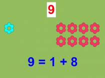 Презентация по математике на тему Состав числа 9 (1 класс)