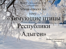Презентация: Мини-проект на тему: Зимующие птицы Адыгеи