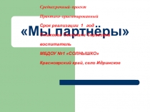 Презентация проекта Мы партнеры
