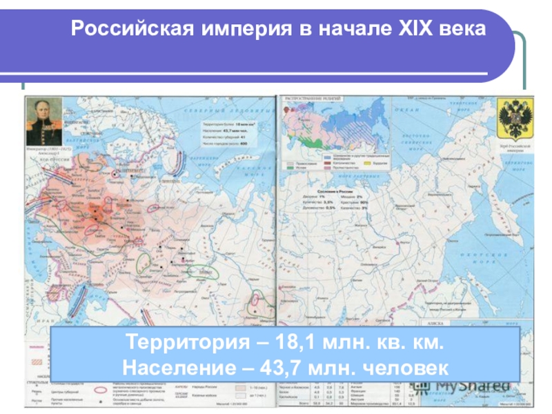 Карта при александре 1