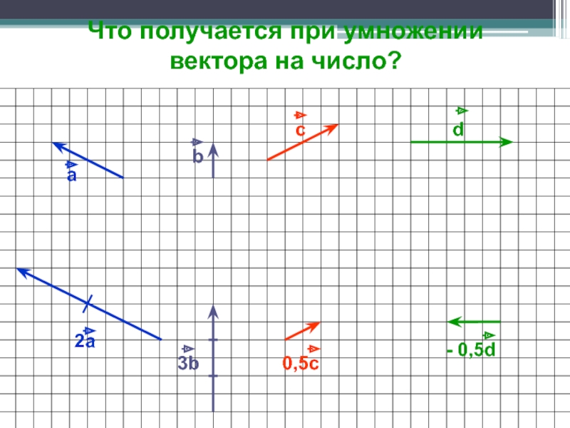 Умножение вектора на число 8 класс презентация атанасян