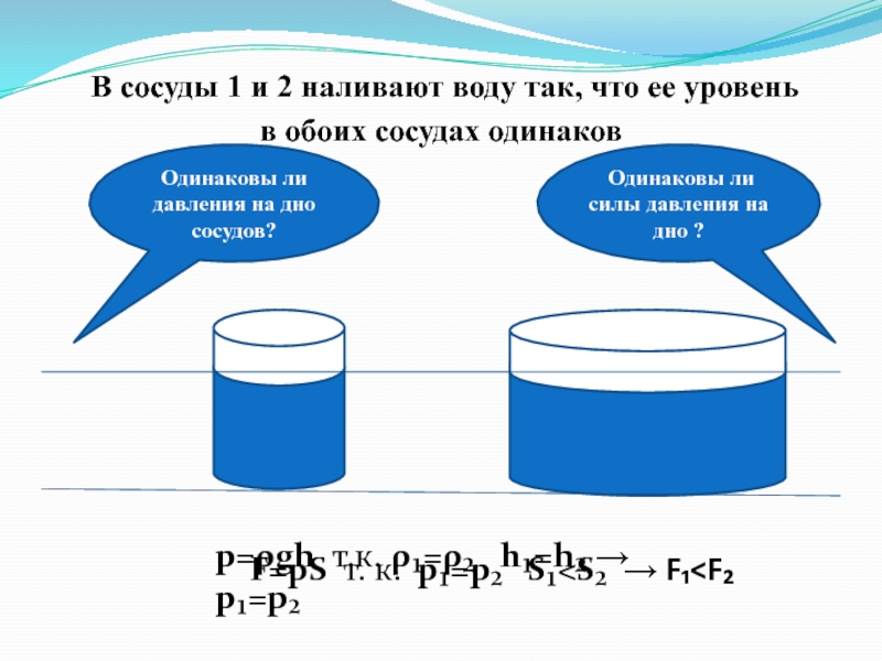 В одинаковые сосуды 1. Уровень жидкостей в сосудах одинаковый в сосуде 1 налит бензин. В сосуды 1 и 2 наливают воду так что её уровень в обоих сосудах одинаков. Опыт 1 в 2 одинаковых сосуда нальем воду. 2 Одинаковых сосуда нальем воду которая.