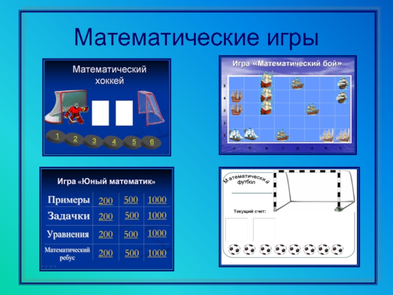 Своя игра по математике для 6 класса с презентацией