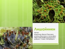 Презентация к уроку биологии для 5 класса. Тема: Лишайники. УМК Вертикаль В.В. Пасечник
