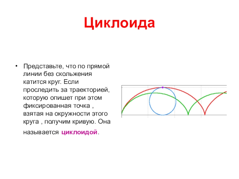 Циклоида. Загадки циклоиды. Циклоидальная Траектория. Дуга циклоиды.