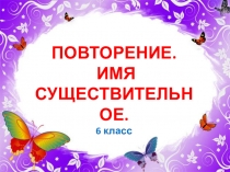 Презентация по русскому языку Повторение. Имя существительное (6 класс)