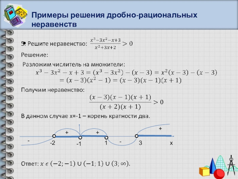 Решение дробно рациональных неравенств план урока