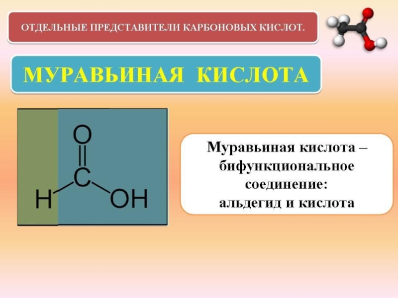 Презентация по химии по муравьиная кислота