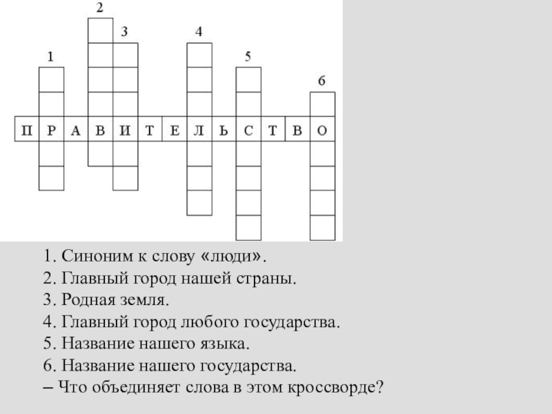 Кроссворд лексикология 5 класс