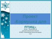 Презентация по окружающему миру Проект Кормушка