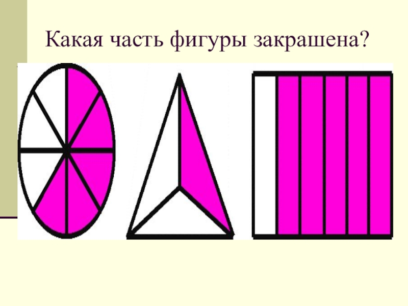 Какая часть закрашена на рисунке